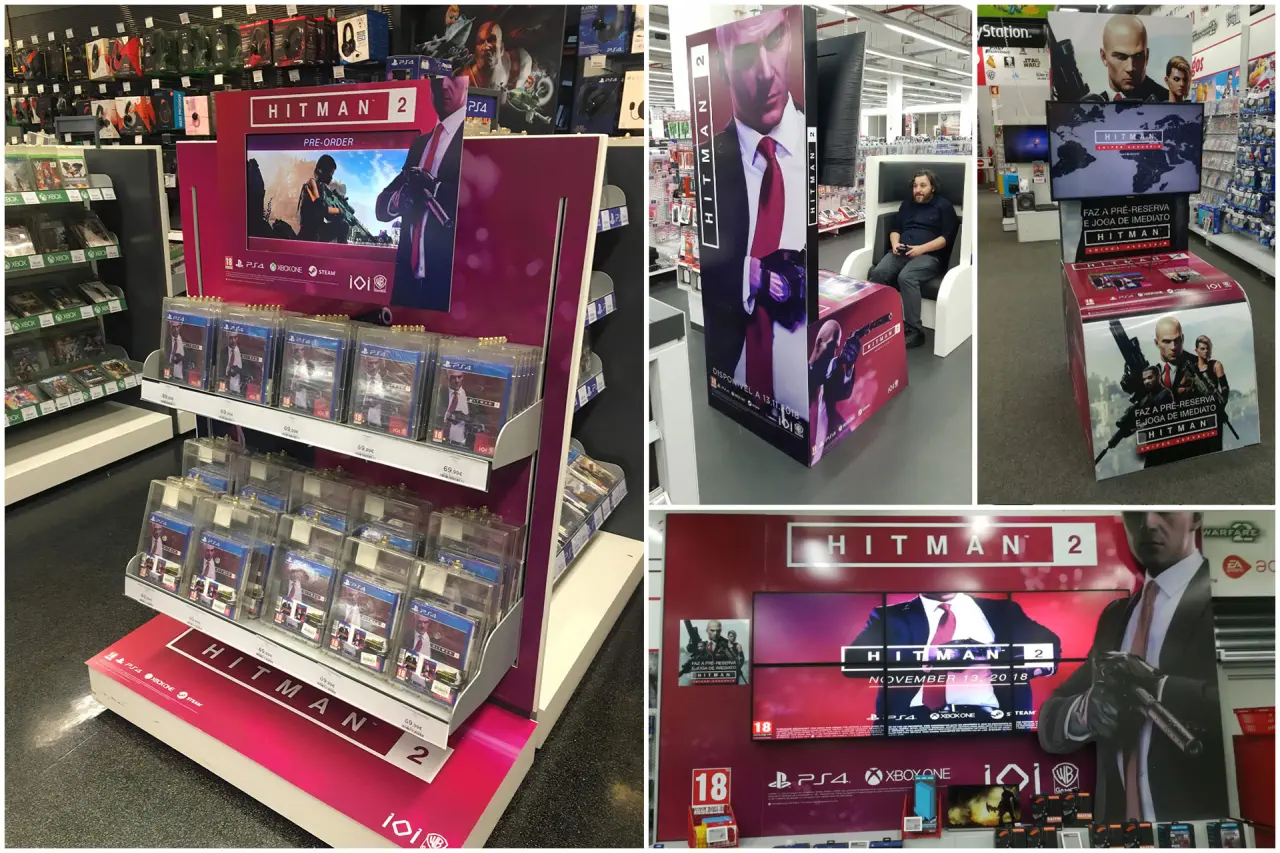 HITMAN 2 trade marketing in Portugal